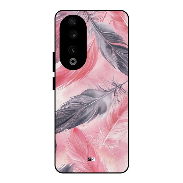 Lovely Feather Metal Back Case for Honor 90