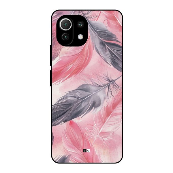 Lovely Feather Metal Back Case for Mi 11 Lite