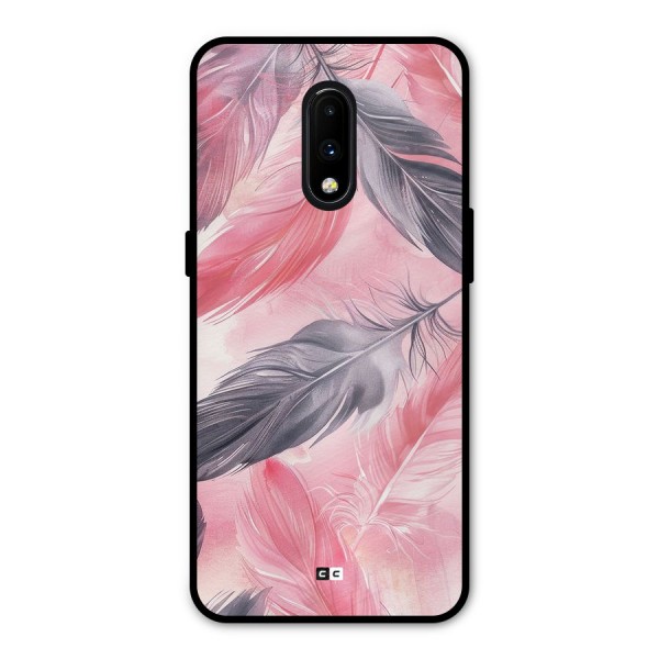 Lovely Feather Metal Back Case for OnePlus 7