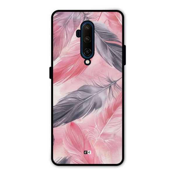 Lovely Feather Metal Back Case for OnePlus 7T Pro