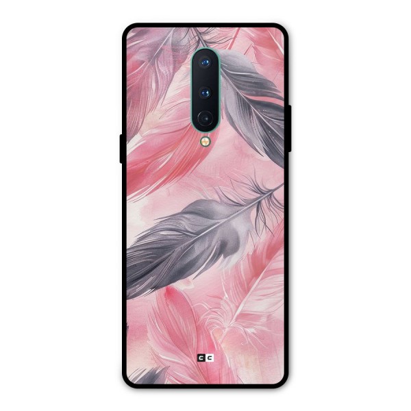 Lovely Feather Metal Back Case for OnePlus 8