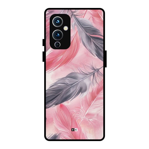 Lovely Feather Metal Back Case for OnePlus 9