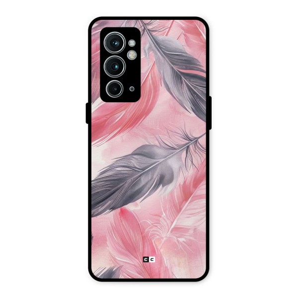 Lovely Feather Metal Back Case for OnePlus 9RT 5G