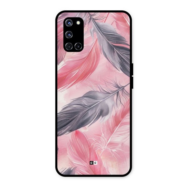 Lovely Feather Metal Back Case for Oppo A52