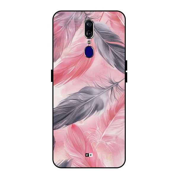 Lovely Feather Metal Back Case for Oppo F11