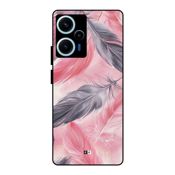 Lovely Feather Metal Back Case for Poco F5