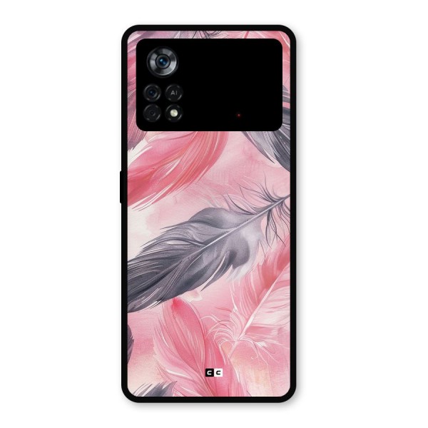 Lovely Feather Metal Back Case for Poco X4 Pro 5G