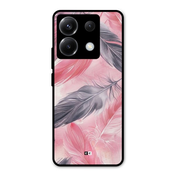 Lovely Feather Metal Back Case for Poco X6