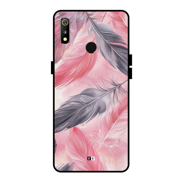 Lovely Feather Metal Back Case for Realme 3i