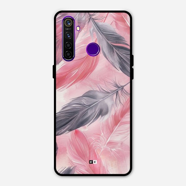 Lovely Feather Metal Back Case for Realme 5 Pro