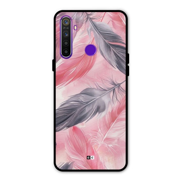 Lovely Feather Metal Back Case for Realme 5i