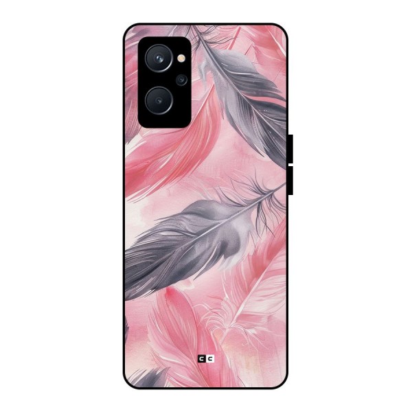 Lovely Feather Metal Back Case for Realme 9i 5G