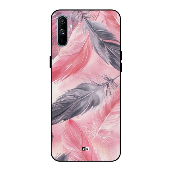 Lovely Feather Metal Back Case for Realme C3