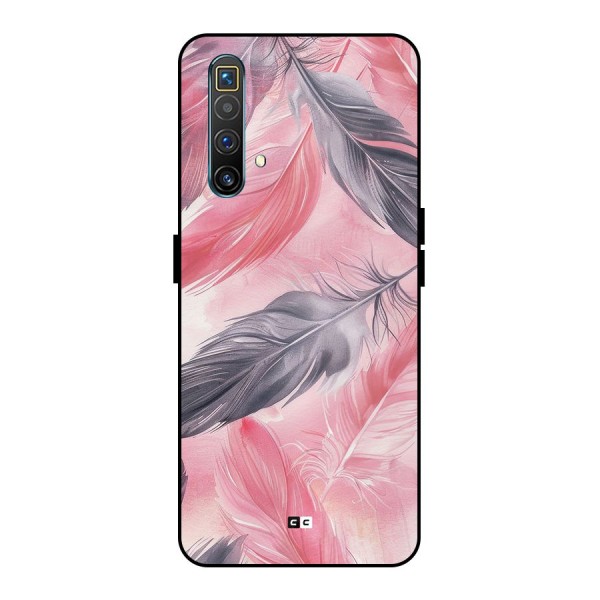 Lovely Feather Metal Back Case for Realme X3