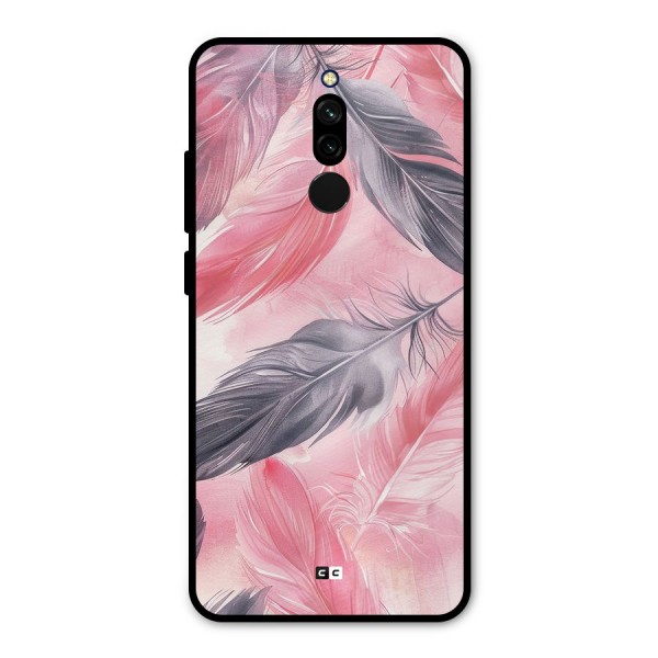 Lovely Feather Metal Back Case for Redmi 8