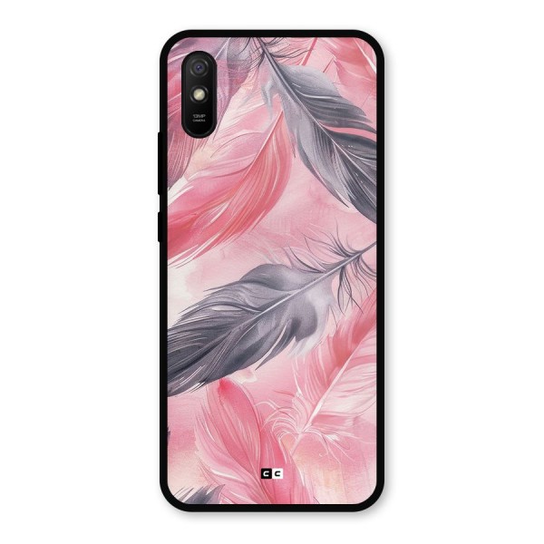 Lovely Feather Metal Back Case for Redmi 9a