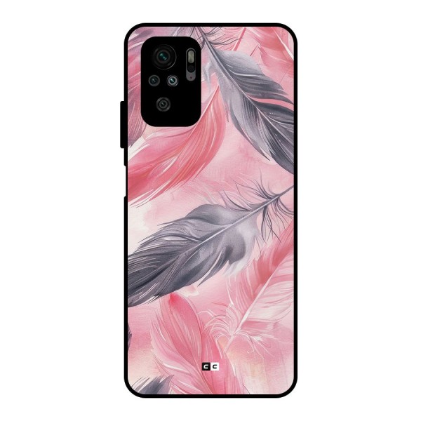 Lovely Feather Metal Back Case for Redmi Note 10