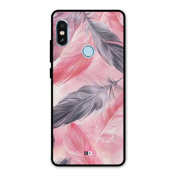 Lovely Feather Metal Back Case for Redmi Note 5 Pro