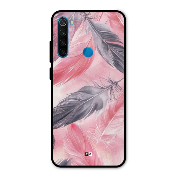 Lovely Feather Metal Back Case for Redmi Note 8