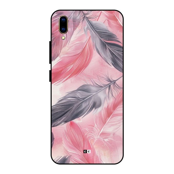 Lovely Feather Metal Back Case for Vivo V11 Pro