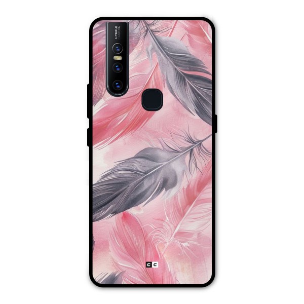 Lovely Feather Metal Back Case for Vivo V15