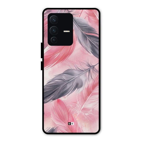 Lovely Feather Metal Back Case for Vivo V23 Pro