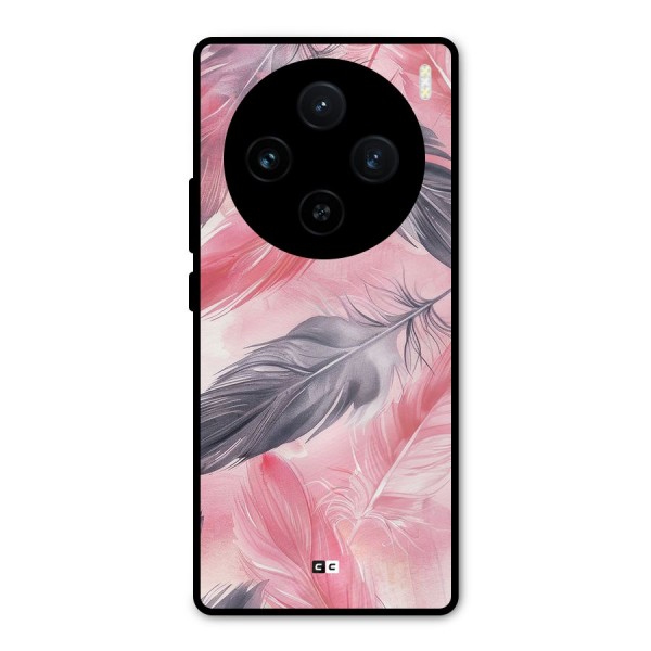 Lovely Feather Metal Back Case for Vivo X100