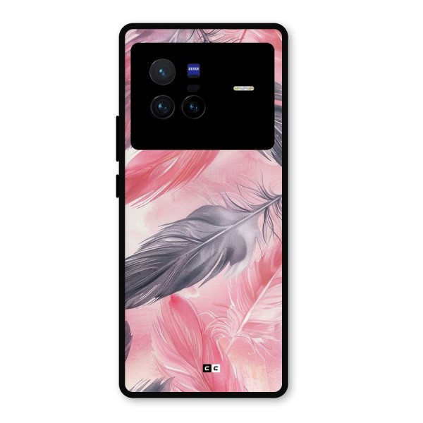 Lovely Feather Metal Back Case for Vivo X80