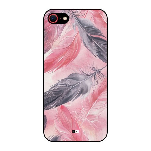 Lovely Feather Metal Back Case for iPhone 7