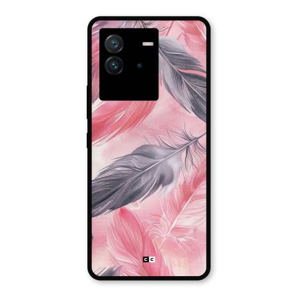 Lovely Feather Metal Back Case for iQOO Neo 6 5G