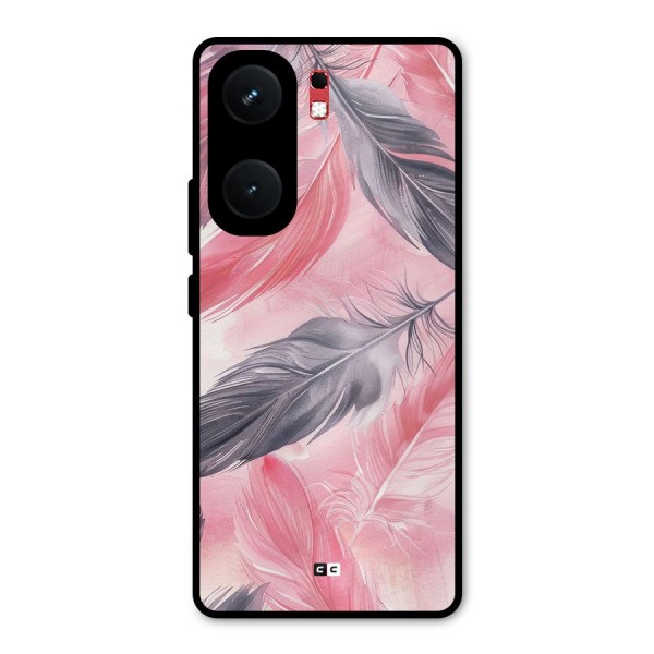 Lovely Feather Metal Back Case for iQOO Neo 9 Pro