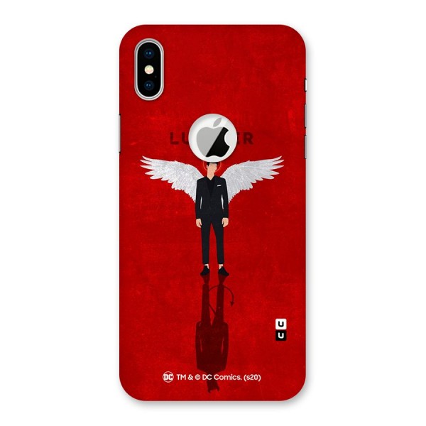 Lucifer Archangel Shadow Back Case for iPhone XS Logo Cut