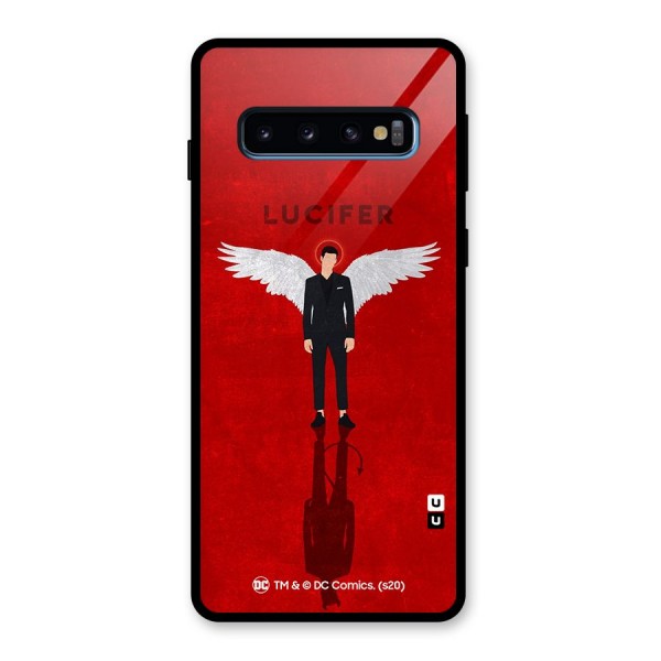 Lucifer Archangel Shadow Glass Back Case for Galaxy S10