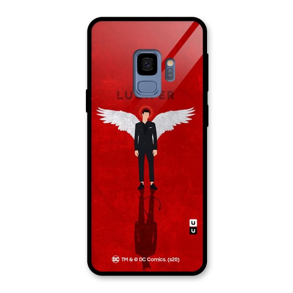 Lucifer Archangel Shadow Glass Back Case for Galaxy S9