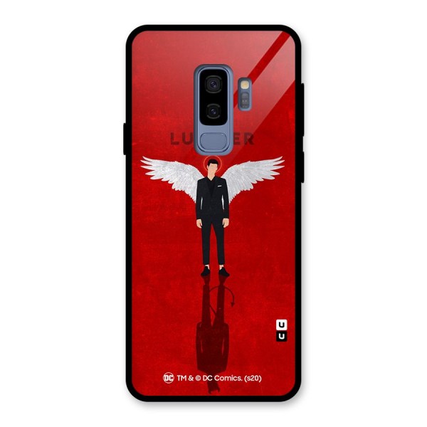 Lucifer Archangel Shadow Glass Back Case for Galaxy S9 Plus