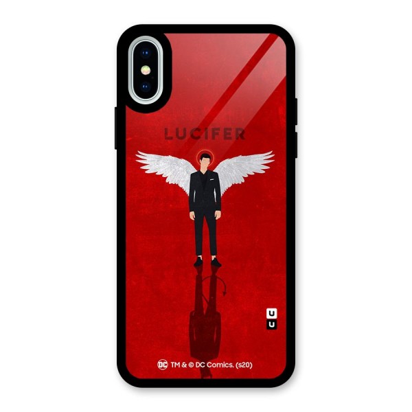 Lucifer Archangel Shadow Glass Back Case for iPhone XS