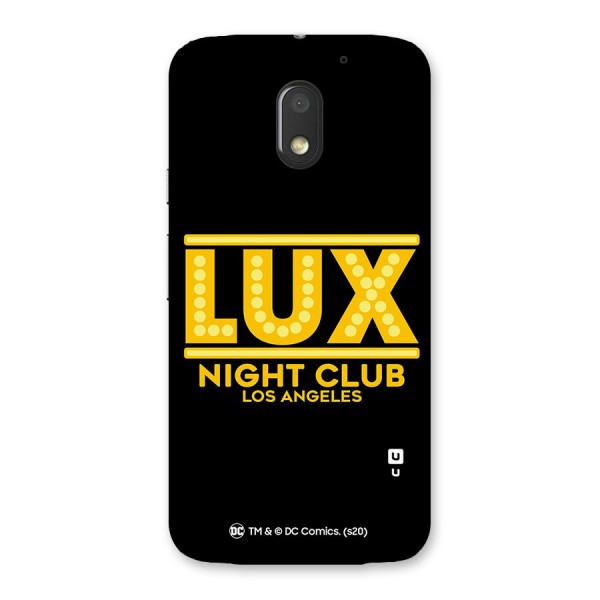 Lucifer Club Los Angeles Back Case for Moto E3 Power