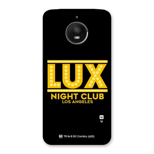 Lucifer Club Los Angeles Back Case for Moto E4 Plus