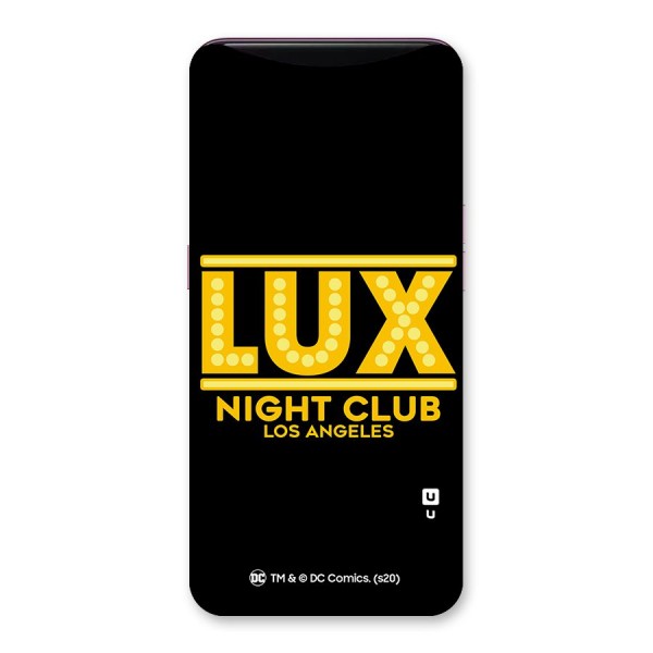 Lucifer Club Los Angeles Back Case for Oppo Find X