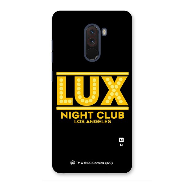 Lucifer Club Los Angeles Back Case for Poco F1