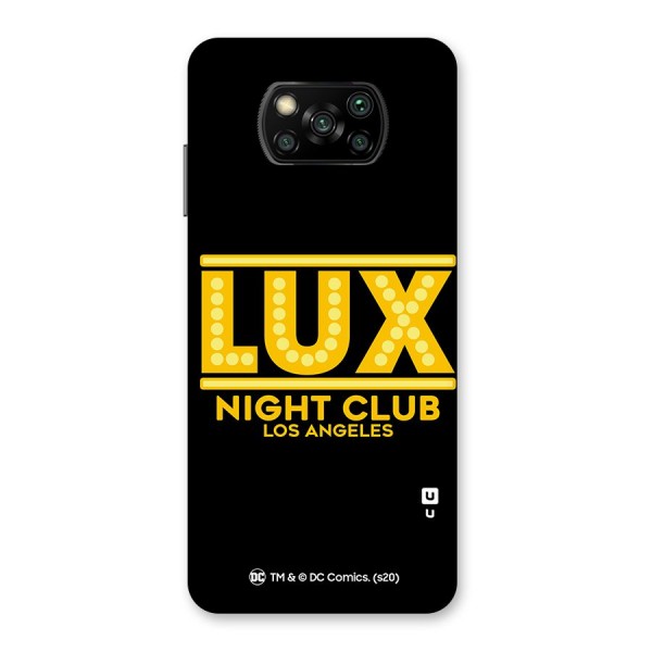 Lucifer Club Los Angeles Back Case for Poco X3