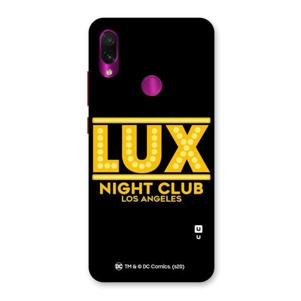 Lucifer Club Los Angeles Back Case for Redmi Note 7 Pro