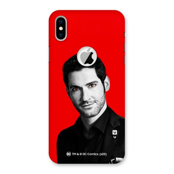 Lucifer Devil Smile Back Case for iPhone XS Logo Cut