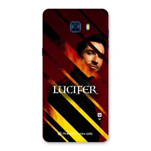 Lucifer Hell Stripes Back Case for Galaxy C7 Pro