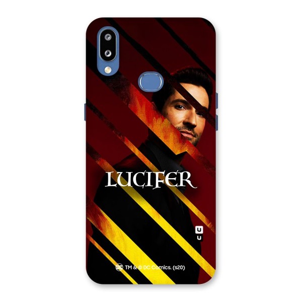 Lucifer Hell Stripes Back Case for Galaxy M01s