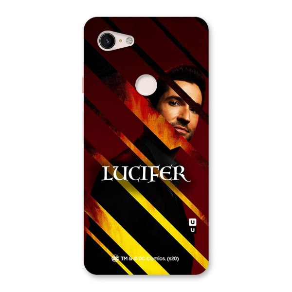 Lucifer Hell Stripes Back Case for Google Pixel 3 XL