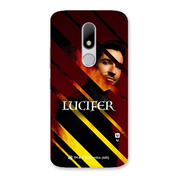 Lucifer Hell Stripes Back Case for Moto M