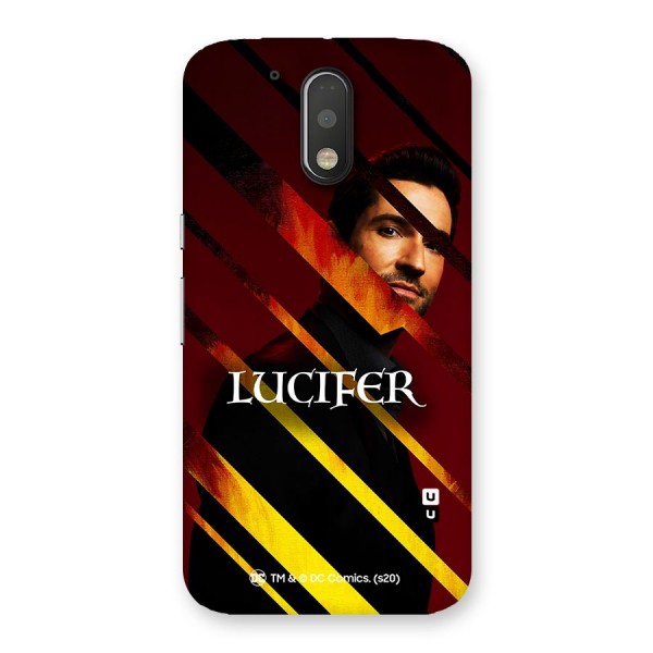 Lucifer Hell Stripes Back Case for Motorola Moto G4