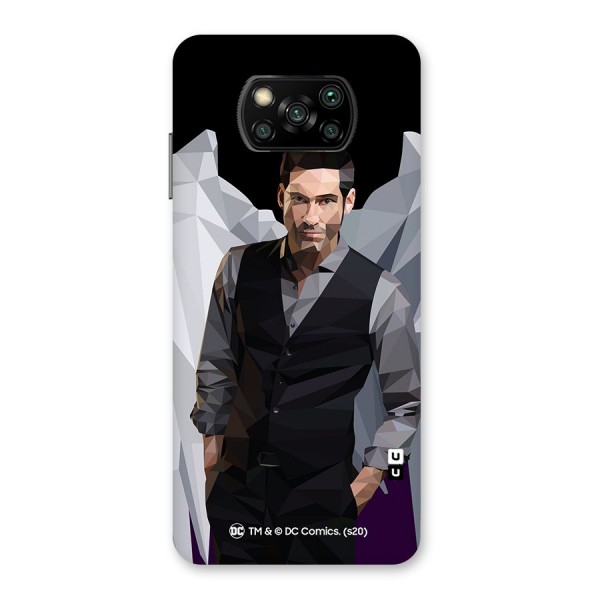 Lucifer Morningstar Art Abstract Back Case for Poco X3