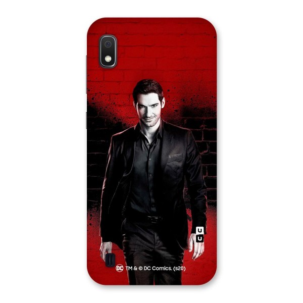 Lucifer Morningstar Wings Shadow Back Case for Galaxy A10